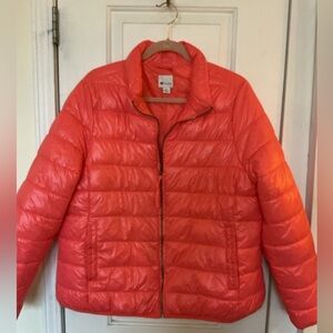 Stylus Lightweight Women's Quilted Puffer Jacket - Coral Pink 1X